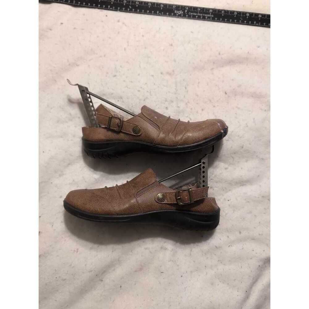 Harborside Alice WMP Women Comfort Memory Foam Flat Shoes Brown Size 7 W